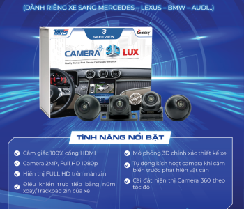 CAMERA 360 SAFEVIEW LUX (DÀNH RIÊNG XE SANG MERCEDES - LEXUS - BMW - AUDI...)